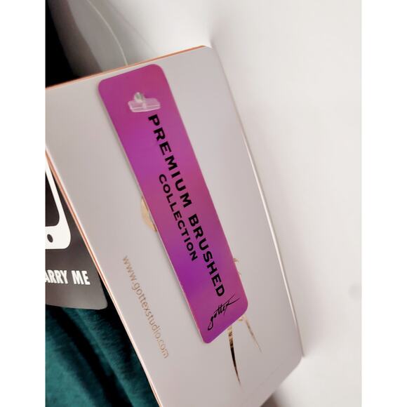 New X By Gottex Womens Premium Brushed Green Slimming Full Length Leggings - Picture 9 of 11